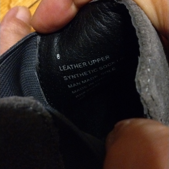 New mens Sz 8 Express grey suede short ankle business casual Chelsea boots - Picture 11 of 11